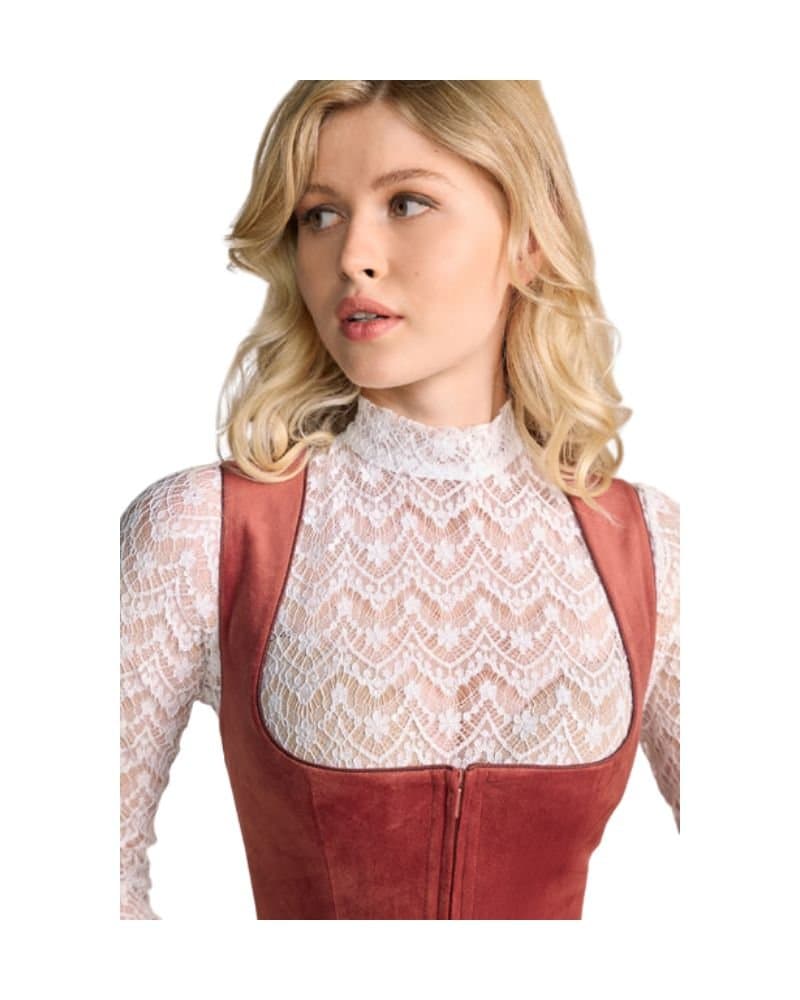 Aubing – Antique Rose Brocade Midi Dirndl thumbnail 3