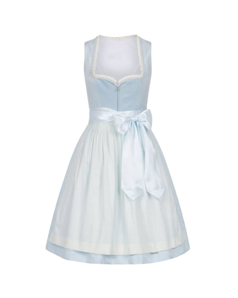 Anneliese – Ice Blue & Pearl White Dirndl