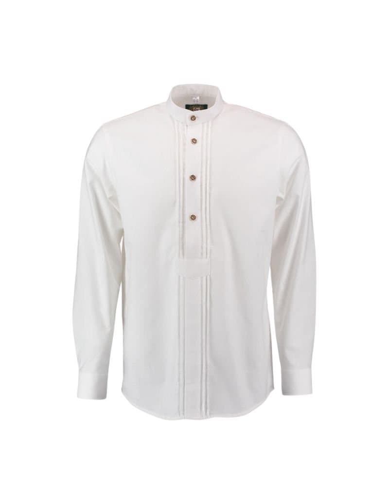 Berchtesgaden – Ivory Band-Collar Oktoberfest Shirt