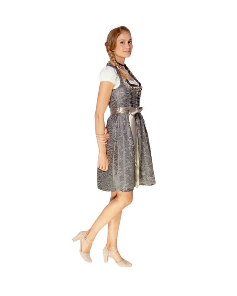 Erlensee – Silver Lace Dirndl with Satin Ribbon Finish thumbnail 2