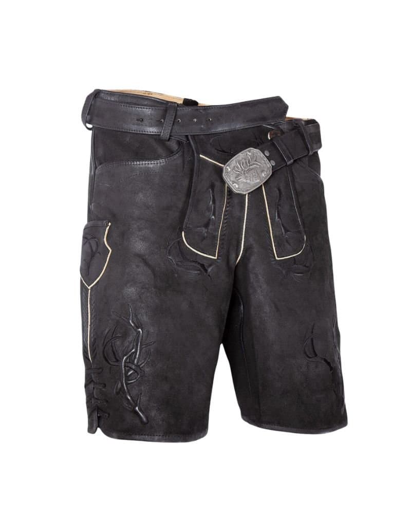 Thüringer Wald Obsidian Black Lederhosen – Bavarian Style