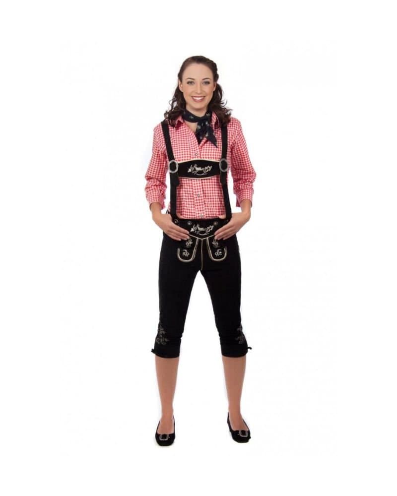 Isny – Charcoal Night Female Bundhosen (Knee-Length)
