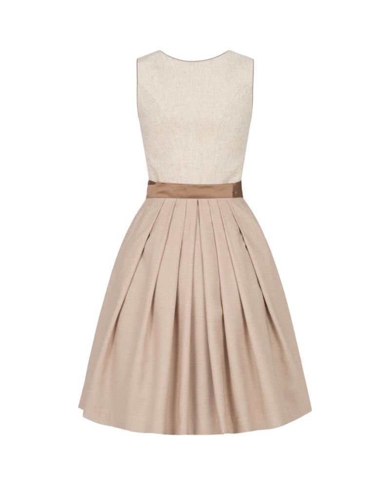 Wontorra Beige Deer Embroidered Dirndl thumbnail 3
