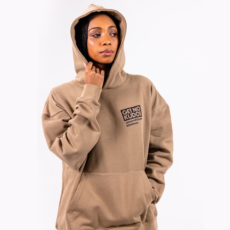 Camel Unisex Hoodie – 100% Organic Cotton