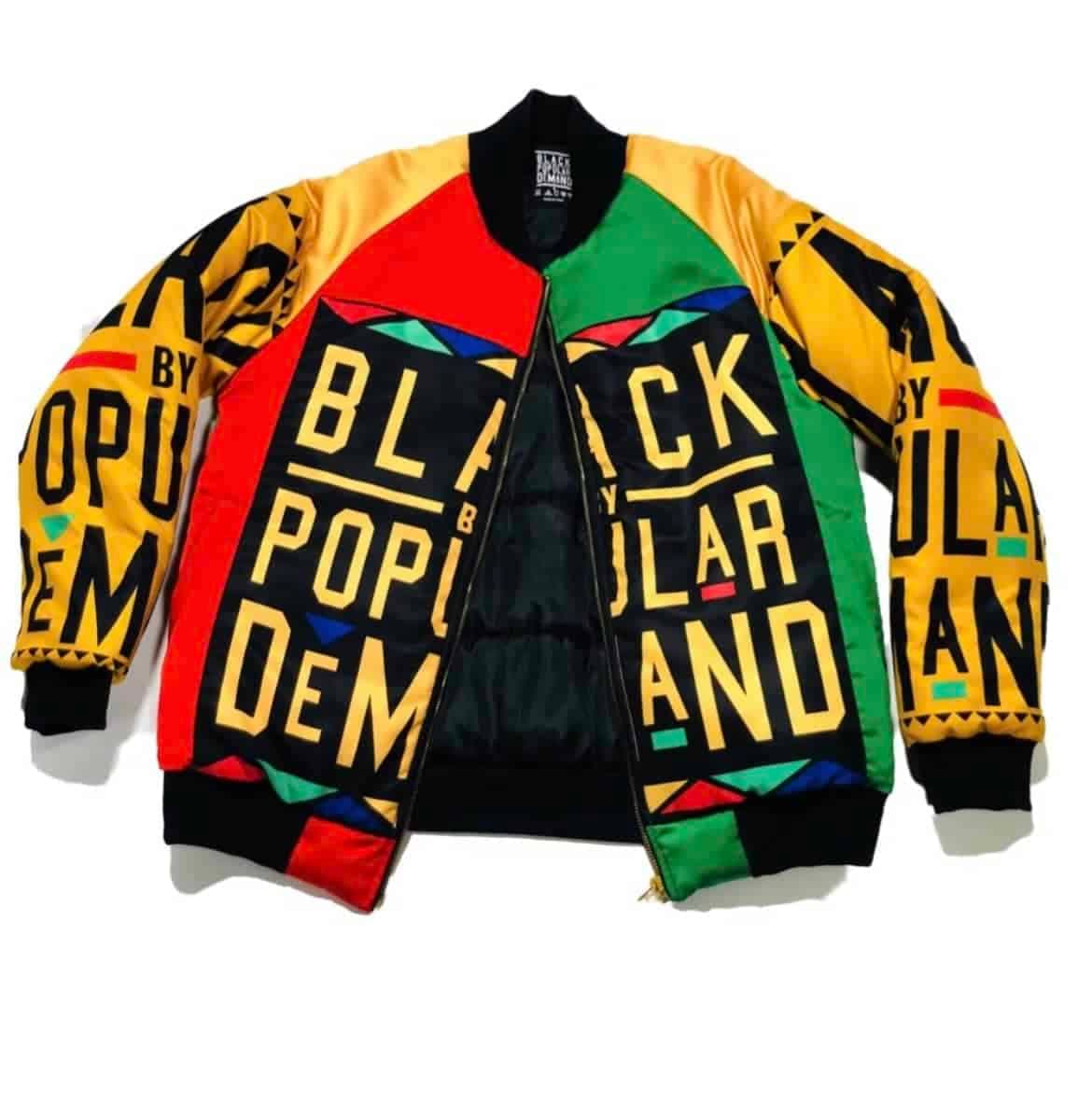 Black By Popular Demand® Unisex Homage Bomber Jacket