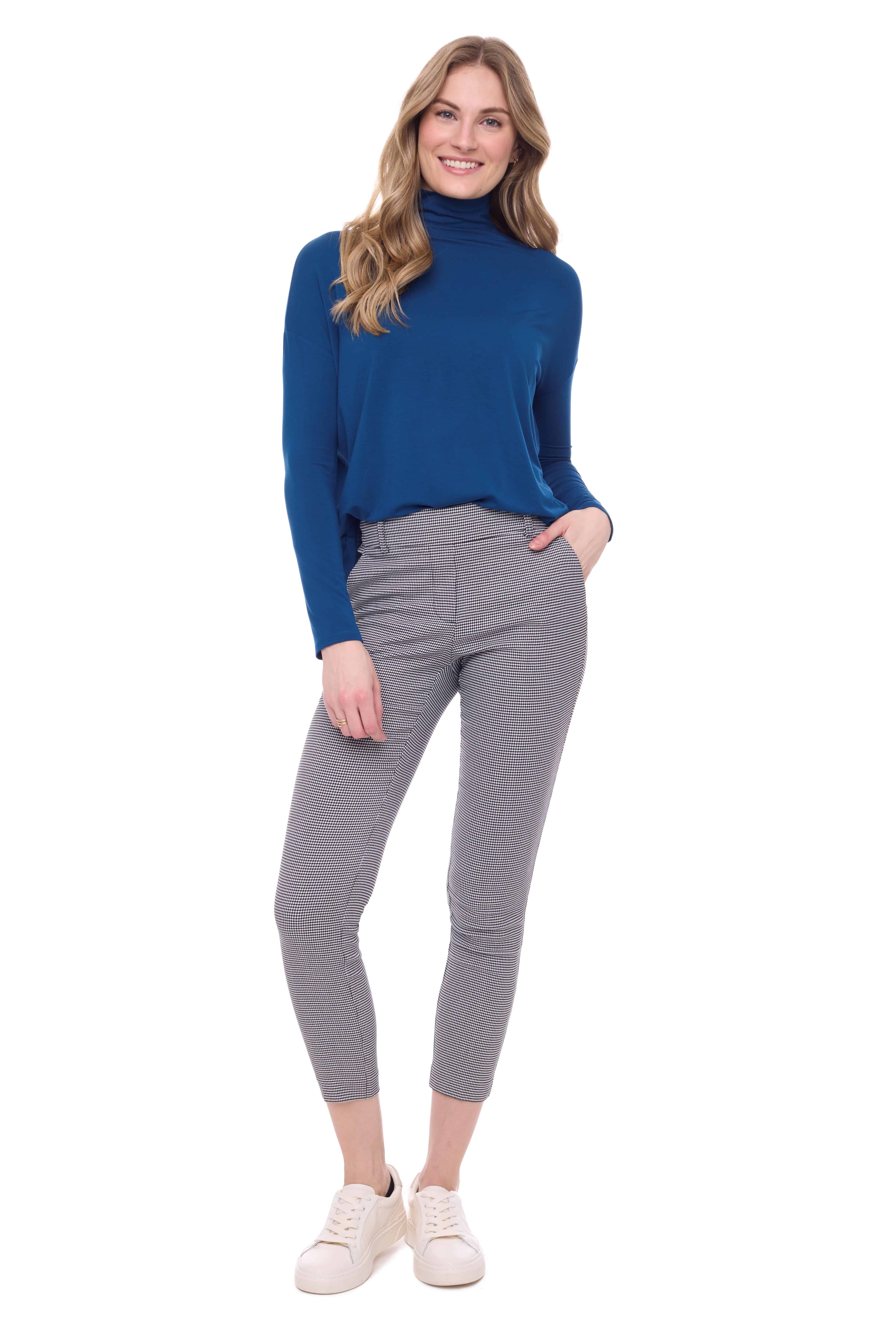 GWYNETH CHECKMATE TECHNO ANKLE PANT