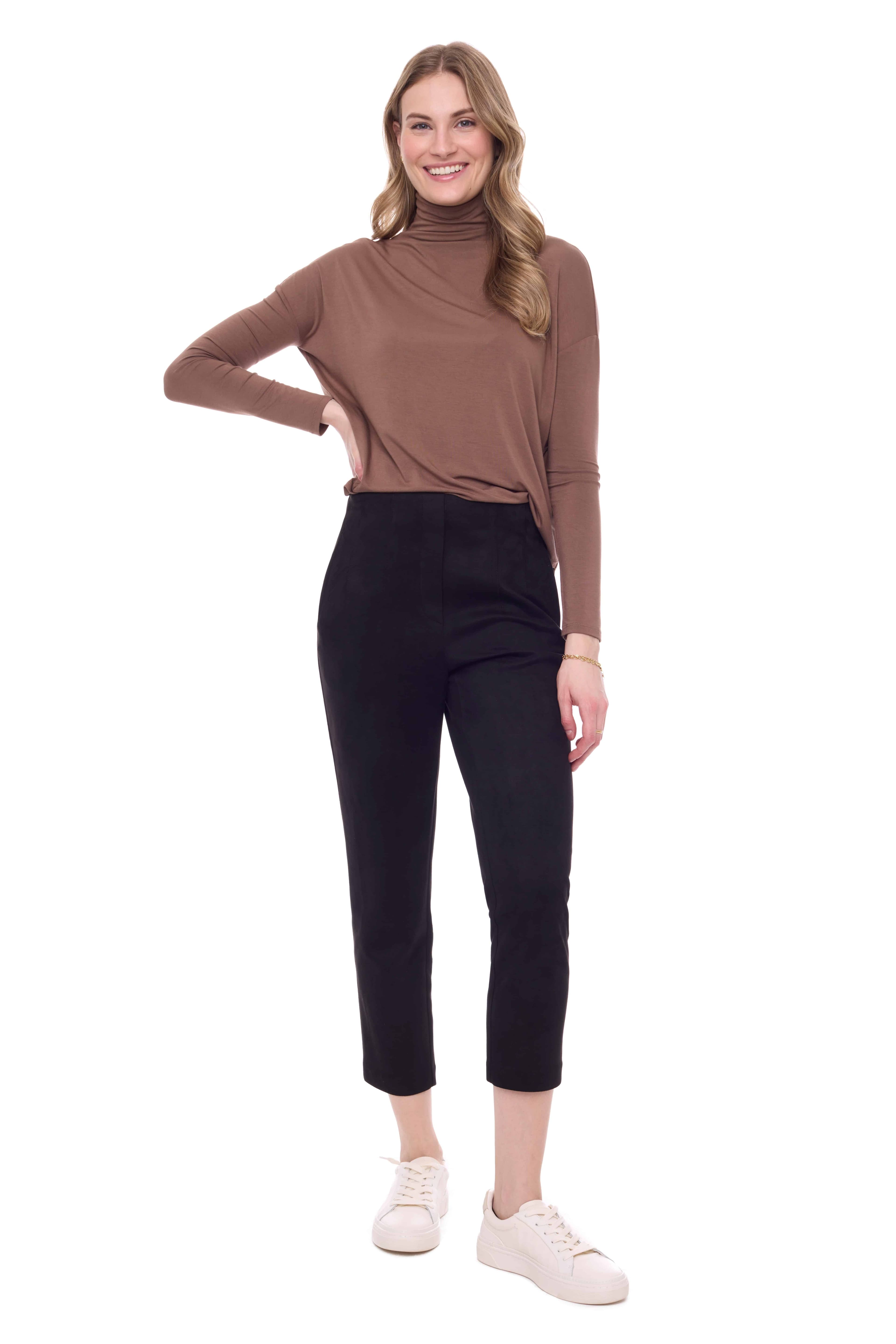 GIGI FAUX SUEDE ANKLE PANT