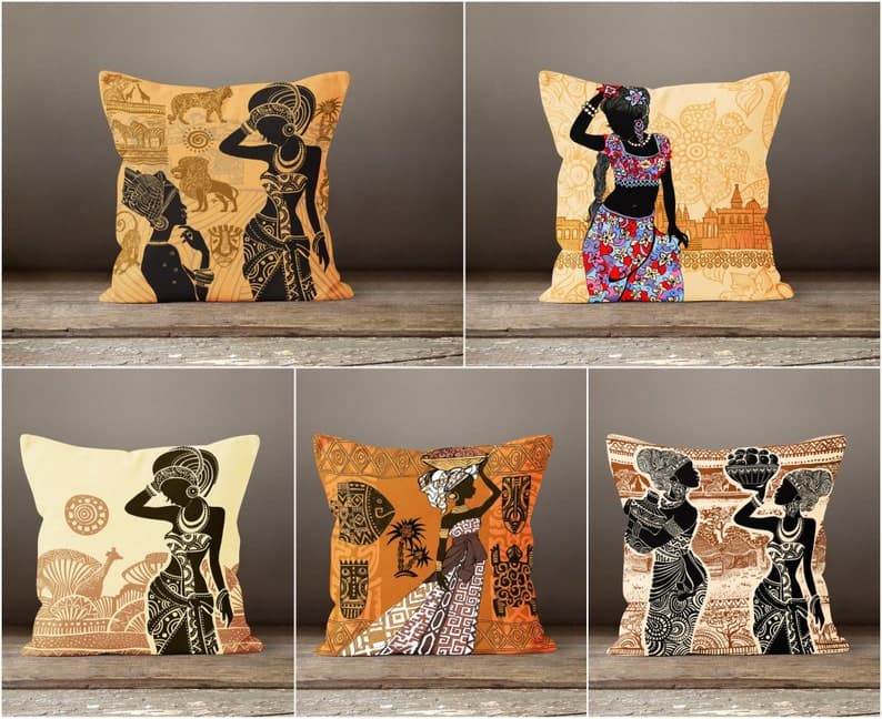 African Women Pillow Cover
