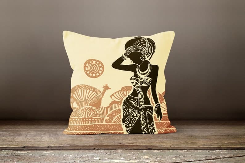 African Women Pillow Cover thumbnail 3