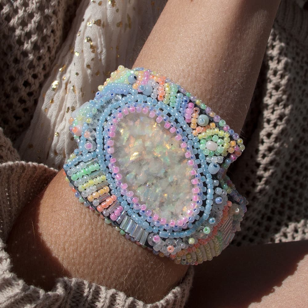 Morning Sunrise – Faux Opal Bracelet. thumbnail 4