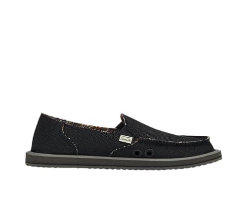 Sanuk Donna Hemp – Women's Loafers Black – 7