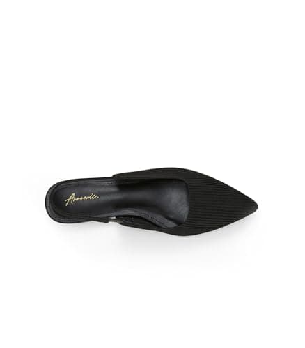 Arromic Slingback Flats for Women Pointed Toe Ballet Flats Shoes Women Dressy Comfortable Slip On Knit Flat Black thumbnail 4