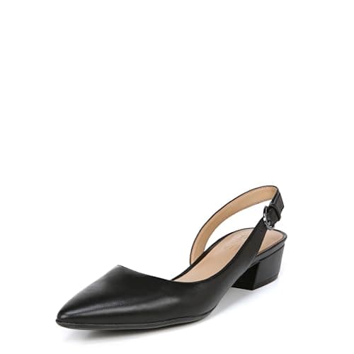 Naturalizer Women's Banks Slingback Pump, Black Leather, 8