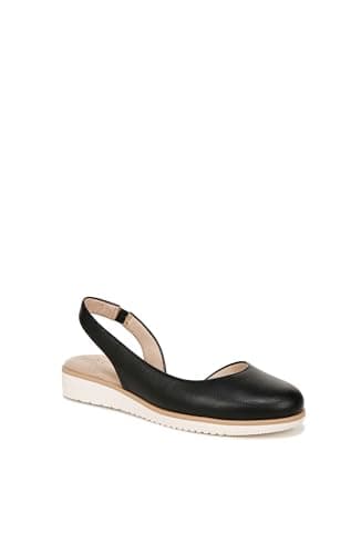 Naturalizer Soul Womens Idea-Dorsay Slingback Ballet Flats Black 8 M thumbnail 2