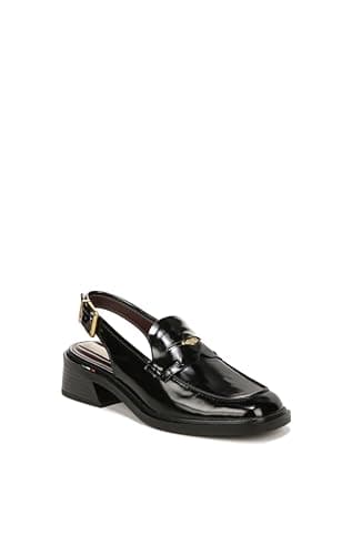 Franco Sarto Womens Giada Slingback Loafer Black Gloss 9.5 M thumbnail 2