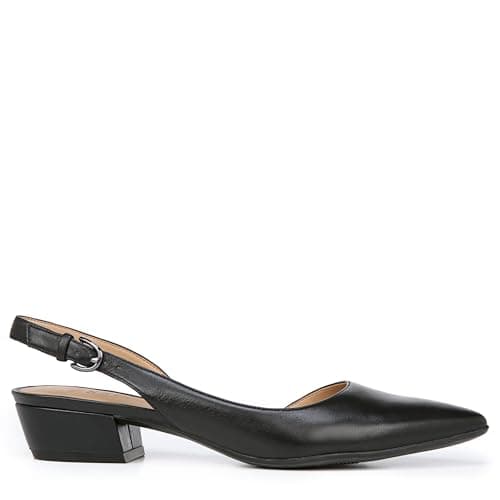 Naturalizer Women's Banks Slingback Pump, Black Leather, 8 thumbnail 3