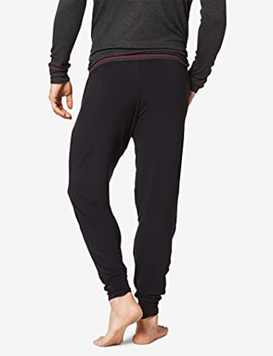 Tommy John Men's Second Skin Lounge Jogger Pants, Breathable Men's Pajama Bottoms and Athletic Pants for Workout, Running, Gym (Black, Medium) thumbnail 2