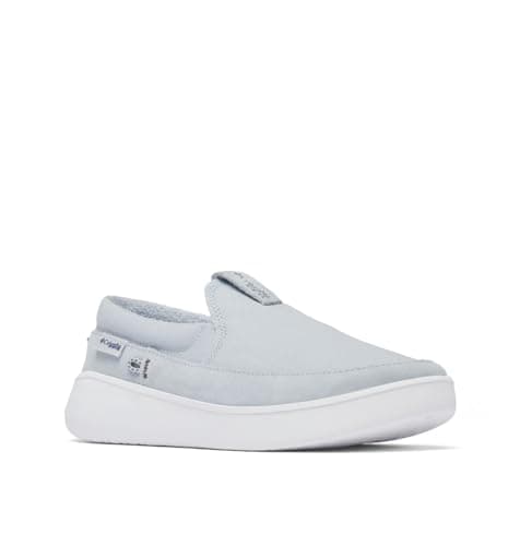 Columbia Womens PFG Boatside Slip On Boat Shoe, Cirrus Grey/Grill, 8