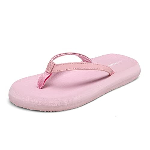 DREAM PAIRS Women's Arch Support Flip Flops, Comfortable Soft Cushion Thong Sandals for Summer Beach Daily Casual Wear Pink