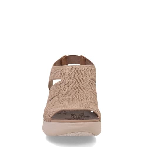 Skechers Women's PIER-LITE – MEMORY MAKER wedge sandal, Mocha 8 M thumbnail 3