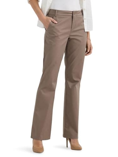 Lee Women's Wrinkle Free Mid Rise Bootcut Pant Coventry 14