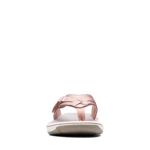 Clarks Women's Breeze Sea Flip-Flop, Rose Gold Synthetic, 9 thumbnail 4