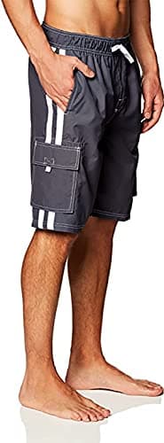 Kanu Surf mens Barracuda (Regular &amp; Extended Sizes) Swim Trunks, Charcoal, XX-Large US thumbnail 3