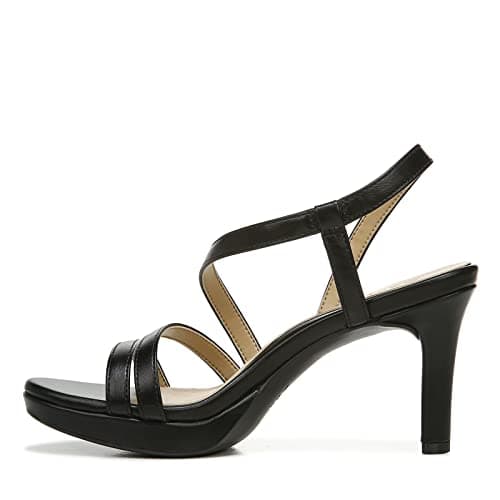 Naturalizer Womens Brenta Heeled Sandal Black 9 W thumbnail 4