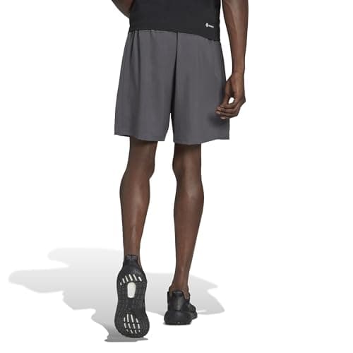 adidas Men's Essentials Woven Training Shorts, Grey/Black, Medium thumbnail 4