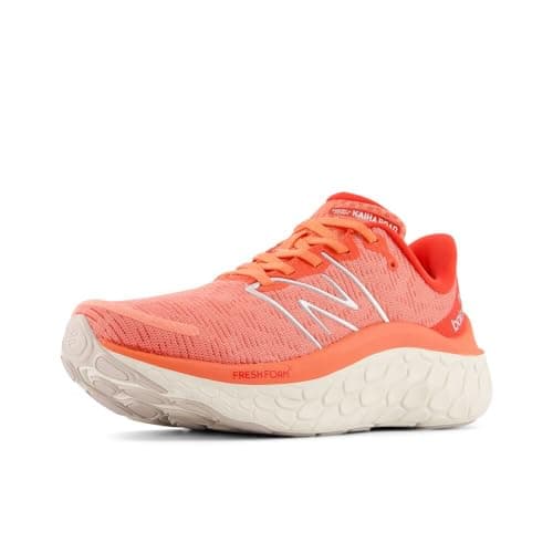 New Balance Women's Fresh Foam X Kaiha Road V1 Running Shoe, Gulf Red/Neo Flame/Silver Metallic, 5 W