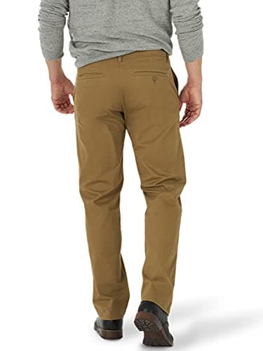 Lee Men's Extreme Motion Flat Front Regular Straight Pant Bronze 42W x 30L thumbnail 3