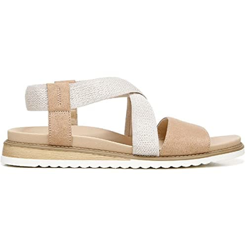 Dr. Scholl's Shoes Women's Islander Strappy Flat Sandal,Tawny Birch Microfiber,7.5 thumbnail 2