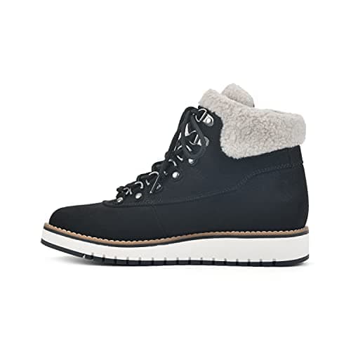 WHITE MOUNTAIN Shoes Cozy Women's Lace-up Hiker Bootie, Black/Fabric, 7.5 M thumbnail 3