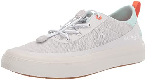Columbia Women's Bonehead PFG Boat Shoe, Silver Grey/ICY Morn, 10.5 Wide