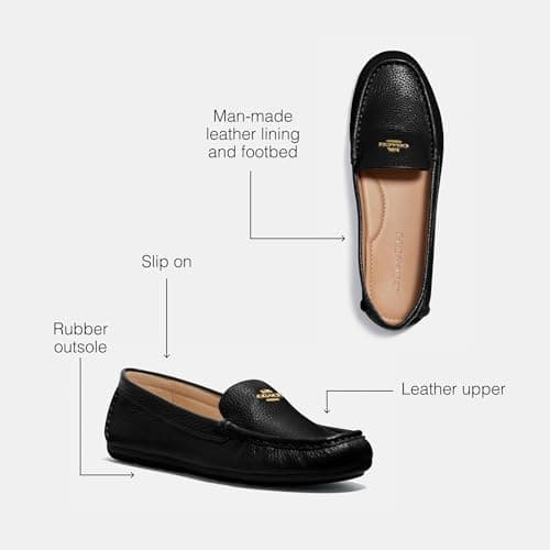 COACH Women's Flats Marley Driver, Color Black, Size 9.5 thumbnail 3