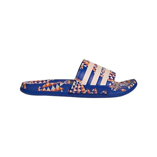 adidas Women's Adilette Comfort Sandals, Bold Blue/Bliss Orange/Bold Blue, 11