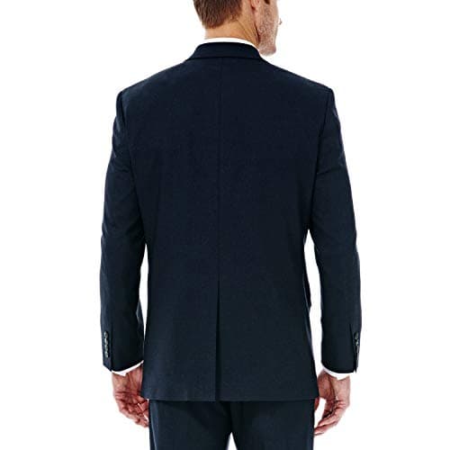 J.M. Haggar Men's Premium Performance Stretch Stria 2-Button Suit Separate Coat, Dark Navy 46 Long thumbnail 3
