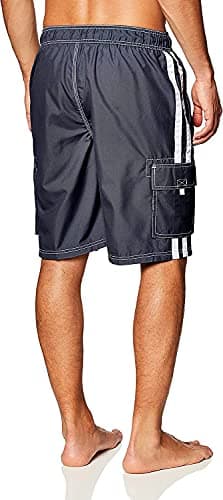 Kanu Surf mens Barracuda (Regular &amp; Extended Sizes) Swim Trunks, Charcoal, XX-Large US thumbnail 4