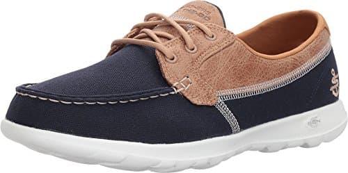 Skechers Women's Go Walk Lite-15430 Boat Shoe,navy,9 M US