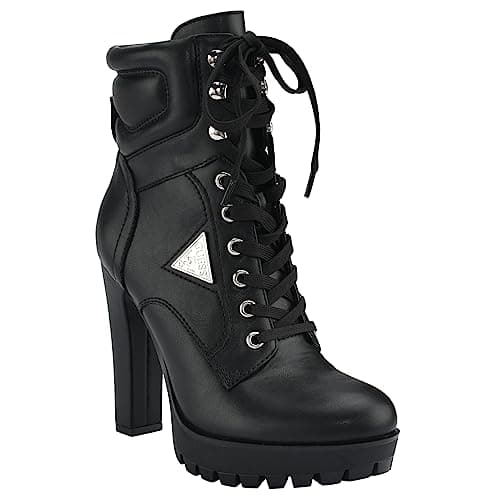 GUESS Women's TANISA Ankle Boot, Black 001, 8