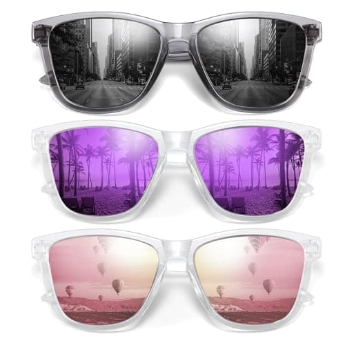 ELITERA Sunglasses Men/Women Polarized Sunglasses for Mens Womens Retro Mirror Lens for Driving Fishing UV Protection