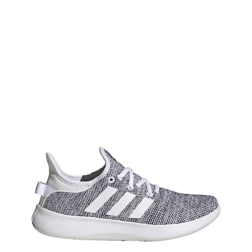 Adidas Women's Cloudfoam Pure, White/White/Black, 8.5