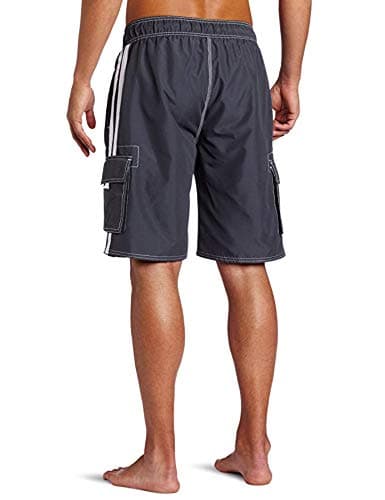 Kanu Surf mens Barracuda (Regular &amp; Extended Sizes) Swim Trunks, Charcoal, XX-Large US thumbnail 2
