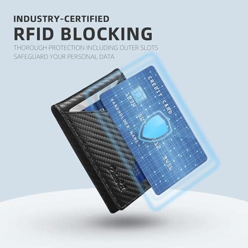 Zitahli Wallet for Men Slim 11 Credit Card Holder RFID Blocking Small Men's Wallet Bifold Minimalist Front Pocket With Mens Gifts Box thumbnail 4