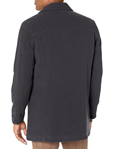 Cole Haan Signature Men's Wool Plush Car Coat, charcoal, X-Large thumbnail 2