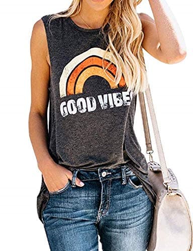 JEYMMI Womens Tank Top Casual Summer Beach Tank Tops Sleeveless Tops Loose Fit 2025 thumbnail 2