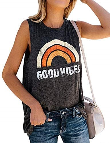 JEYMMI Womens Tank Top Casual Summer Beach Tank Tops Sleeveless Tops Loose Fit 2025 thumbnail 3