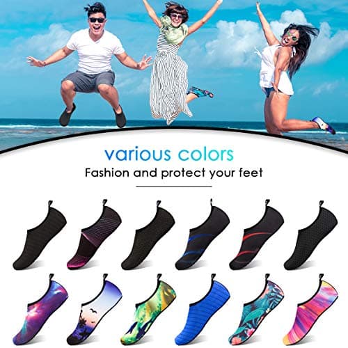DigiHreo Water Shoes Barefoot Quick-Dry Outdoor Beach Swim Sports Aqua Yoga Socks Slip-on for Women Men thumbnail 4