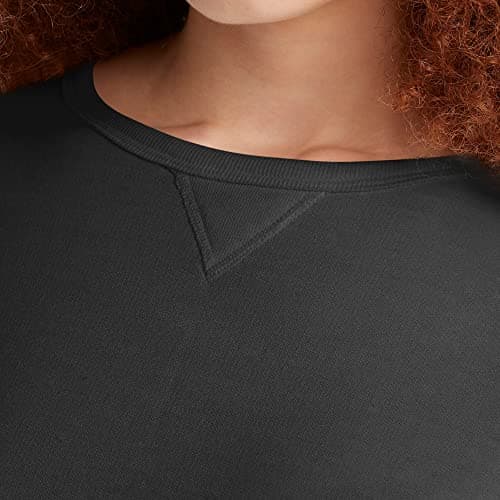 Hanes Women's EcoSmart Crewneck Sweatshirt, Ebony, X-Large thumbnail 4