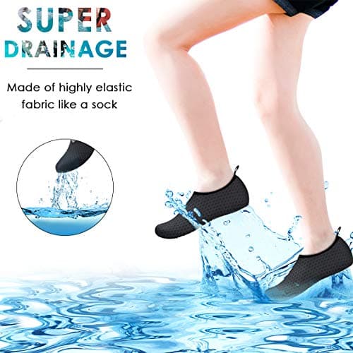 DigiHreo Water Shoes Barefoot Quick-Dry Outdoor Beach Swim Sports Aqua Yoga Socks Slip-on for Women Men thumbnail 2